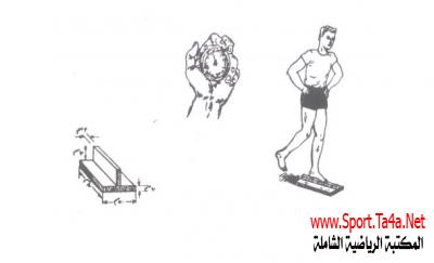 اختبار الوقوف بالقدم طولية على العارضة