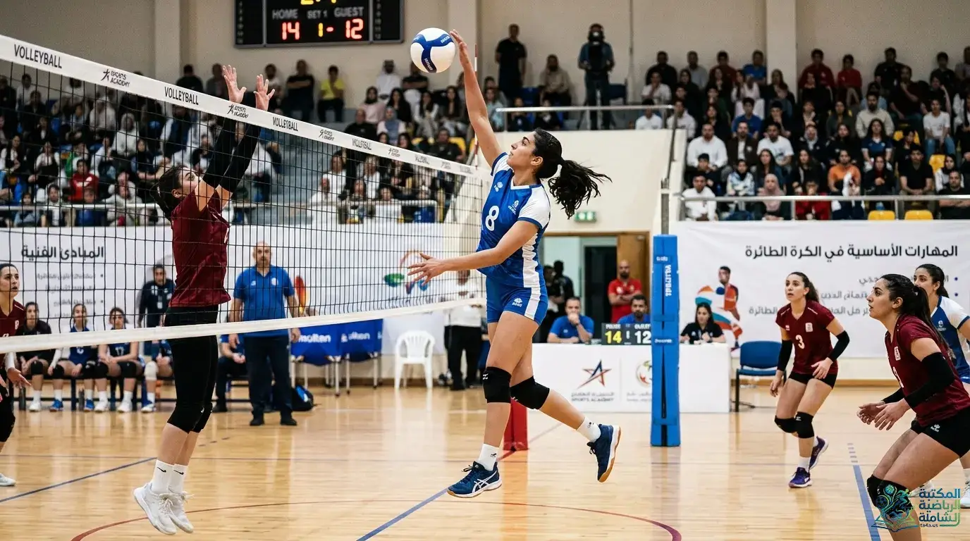 المبادئ الفنية والتعليمية وتطبيقاتها للمهارات الأساسية في الكرة الطائرة